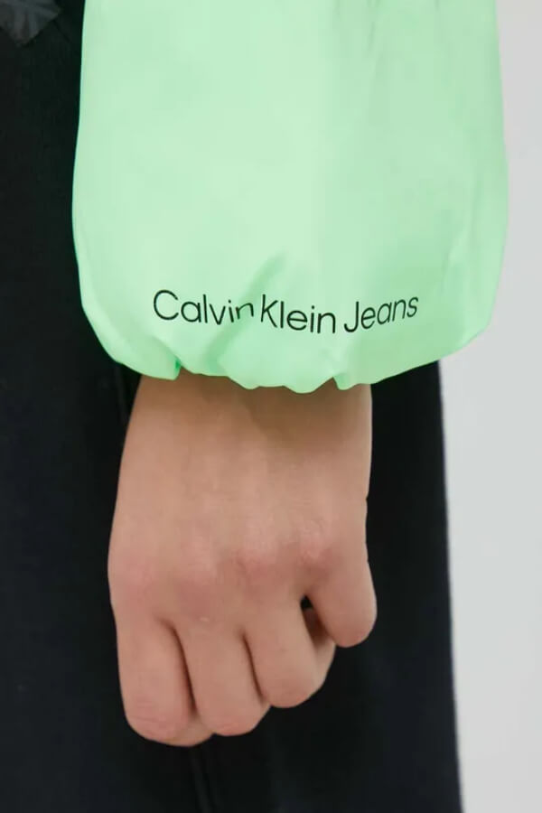 geaca femei scurta verde matlasata Calvin Klein Jeans